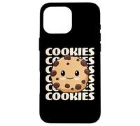 Carcasa para iPhone 16 Pro MAX Galletas Lindas y adorables Galletas con chispas de Chocolate Kawaii