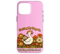 Carcasa para iPhone 16 Pro MAX Getting My Steps in Walking with The Lord Christian Floral I