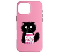 Carcasa para iPhone 16 Pro MAX Girls Cute Cat Strawberry Milk Kawaii Cow and Kitten