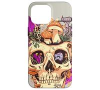 Carcasa para iPhone 16 Pro MAX Goblincore Aesthetic. Vintage Moon Crystals and Forest Skull
