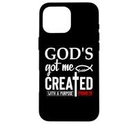 Carcasa para iPhone 16 Pro MAX God'S Got Me Christian Ephesians 2:10 Created with a Purpose