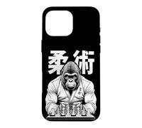 Carcasa para iPhone 16 Pro MAX Gorilla Jiu Jitsu Ju Jutsu MMA BJJ Grappling Chess Kanji Ape