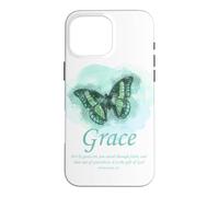 Carcasa para iPhone 16 Pro MAX Grace Bible Verse: Women’s Christian Faith Ephesians 2:8