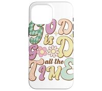 Carcasa para iPhone 16 Pro MAX Gráfico de fe Floral God Is Good All The Time