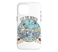 Carcasa para iPhone 16 Pro MAX Gráfico Floral de Dinosaurio Hear You Roar Empowerment