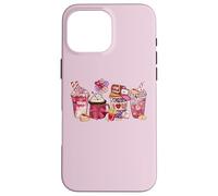 Carcasa para iPhone 16 Pro MAX Gráfico Love Seasonal Coffee Tea Sweet Hearts
