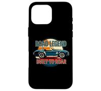 Carcasa para iPhone 16 Pro MAX Gráfico Retro de conducción Retro de un Roadster Muscle Car