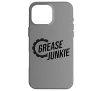 Carcasa para iPhone 16 Pro MAX Grease Junkie Monkey Mechanic Tech Garage Repair Engines