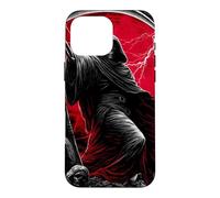 Carcasa para iPhone 16 Pro MAX Guadaña de la Parca Ángeles caídos Arte de Terror gótico Oscuro