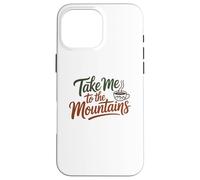 Carcasa para iPhone 16 Pro MAX Guión de café Aventurero, tipografía de café de montaña