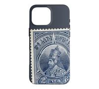Carcasa para iPhone 16 Pro MAX Haile Selassie Vintage Stamp Ethiopian Emperor Rastafari