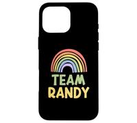 Carcasa para iPhone 16 Pro MAX Happy Colorful Team Randy Rainbow Pride Green Yellow