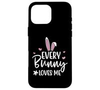 Carcasa para iPhone 16 Pro MAX Happy Easter Every Bunny Sign Every Bunny Loves Me Chicks
