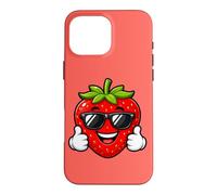 Carcasa para iPhone 16 Pro MAX Happy Strawberry aplaude Summer Cool Vibes