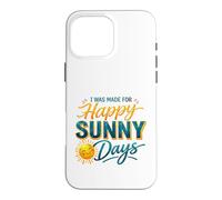 Carcasa para iPhone 16 Pro MAX Happy Sunny Days Sonriente Sol Verano Amante