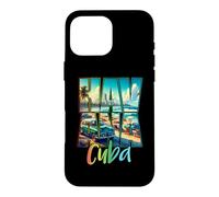 Carcasa para iPhone 16 Pro MAX Havana Cuba Summer Seaside Sunset Mens Womens Ropa de Viaje
