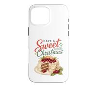Carcasa para iPhone 16 Pro MAX Have A Sweet Christmas Retro Cherry Cake Baking Lover