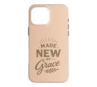 Carcasa para iPhone 16 Pro MAX Hecho por Grace Christian Faith Bible Versos bendecidos Jesús