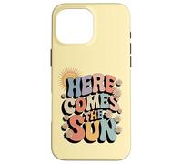 Carcasa para iPhone 16 Pro MAX Here Comes The Sun Retro Flower Spring Happy Summer