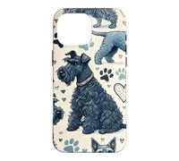 Carcasa para iPhone 16 Pro MAX Hermoso patrón Kerry Blues Lindo Kerry Blue Terrier