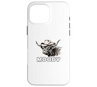 Carcasa para iPhone 16 Pro MAX Highland Cow Lover Moody Western Cattle Rancher