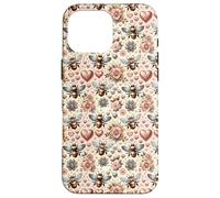 Carcasa para iPhone 16 Pro MAX Honey Bee Pattern For Women and Girls Bee Keeper Cute Heart
