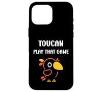 Carcasa para iPhone 16 Pro MAX Humor Animals Toucan toco Simple Bird Play Toucan
