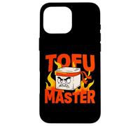 Carcasa para iPhone 16 Pro MAX Humor de Karate Vegano de Tofu Master Angry Ninja