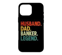 Carcasa para iPhone 16 Pro MAX Husband Dad Banker Legend Vintage Funny Banker Día del Padre