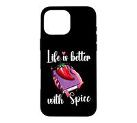 Carcasa para iPhone 16 Pro MAX I Like My Books Spicy Romance Book Life is Better with Spice