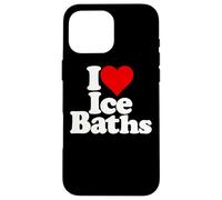 Carcasa para iPhone 16 Pro MAX I Love Heart Ice BAÑOS Cold TUBS
