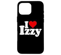 Carcasa para iPhone 16 Pro MAX I Love Heart Izzy Isabel Nombre EN UNA tee