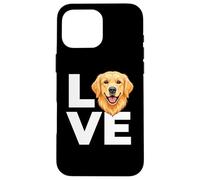 Carcasa para iPhone 16 Pro MAX I Love My Golden Retriever Dog Lover Dueño de Mascotas