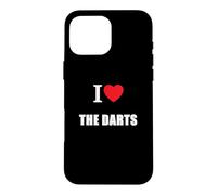 Carcasa para iPhone 16 Pro MAX I Love The Darts Jugador de Dardos Viendo televisión