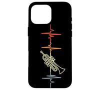 Carcasa para iPhone 16 Pro MAX I Love Trumpet Music Trompetista Música de Jazz