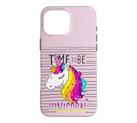 Carcasa para iPhone 16 Pro MAX I Love Unicorns, Funny Cute Illustration Unicorn Graphic