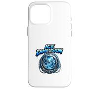 Carcasa para iPhone 16 Pro MAX Ice Dimension Frozen World Clock Fantasía Escena