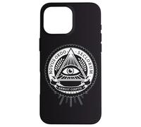 Carcasa para iPhone 16 Pro MAX Illuminati Todo lo Viendo Ojo conspiración ilusión pirámide