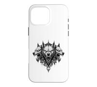 Carcasa para iPhone 16 Pro MAX Ilustración de Cerberus Hellhound Dark Fantasy Underworld Beast