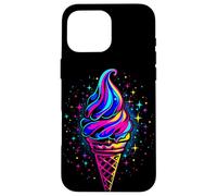 Carcasa para iPhone 16 Pro MAX Ilustración de Cono de Helado Postre congelado