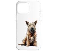 Carcasa para iPhone 16 Pro MAX Ilustración de Perro Berger Picard