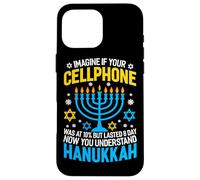 Carcasa para iPhone 16 Pro MAX Imagina si tu teléfono Celular estuviera al 10% Pero duró 8 días Ahora yo