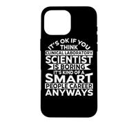Carcasa para iPhone 16 Pro MAX Impresionante diseño Divertido de Ropa de científico de Laboratorio clínico