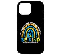 Carcasa para iPhone 16 Pro MAX In October We Wear Blue Yellow Kind Down Syndrome Awareness