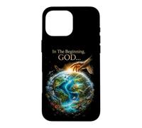 Carcasa para iPhone 16 Pro MAX In The Beginning God... Earth Genesis 1:1 Bible Verse Nature