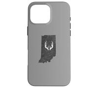 Carcasa para iPhone 16 Pro MAX Indiana IN Deer Hunting Shed Antlers Design