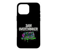 Carcasa para iPhone 16 Pro MAX Insomnia 3AM Overthinker Melting Clock Aesthetic