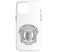 Carcasa para iPhone 16 Pro MAX Investigación de Kiszona Kapusta - Divertido diseño Amante del chucrut