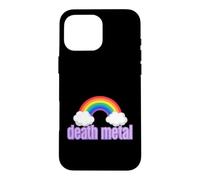 Carcasa para iPhone 16 Pro MAX Ironic Death Metal Rainbow Diciendo Sarcástico