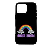 Carcasa para iPhone 16 Pro MAX Ironic Death Metal Rainbow Diciendo Sarcástico